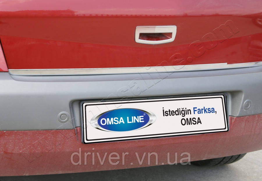 Накладка хромированная на ручку багажника Renault Megane SD 2004-2010, OmsaLine, 6103051, фото 1