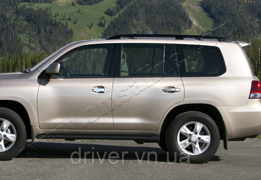 Накладки хромированные на ручки (4шт) Toyota Land Cruiser 200/LX570 2008-, OmsaLine, 7014041, фото 1