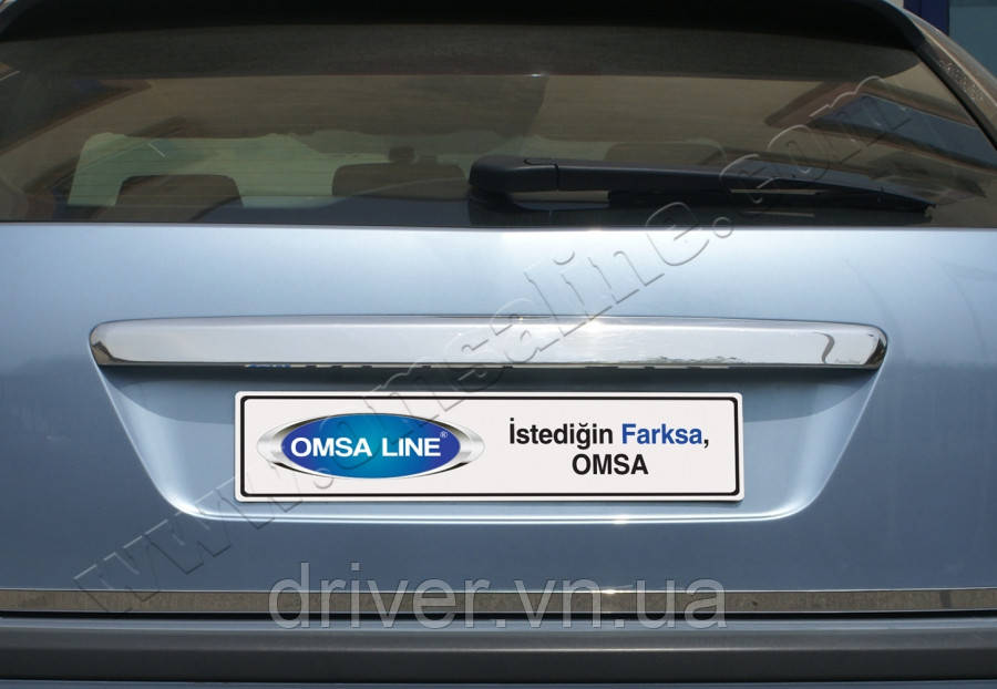 Накладка хромированная над номером Ford Focus 5D/3D 2005-2008, OmsaLine, 2602052, фото 1