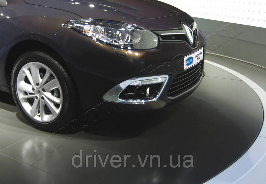 Накладки хромированные на противотуманные фары (2шт) Renault Fluence 2013-, OmsaLine, 6113103, фото 1