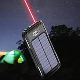 Павербанк високої ємності 30000mAh на сонячній батареї Solar Power Bank 4 в 1, фото 6