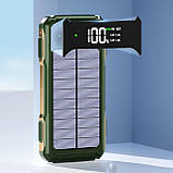 Павербанк високої ємності 30000mAh на сонячній батареї Solar Power Bank 4 в 1, фото 5
