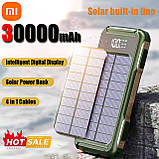 Павербанк високої ємності 30000mAh на сонячній батареї Solar Power Bank 4 в 1, фото 8