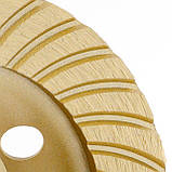 Фреза шліфувальна торцева алмазна Turbo 115 x 22.2мм INTERTOOL CT-6215, фото 4