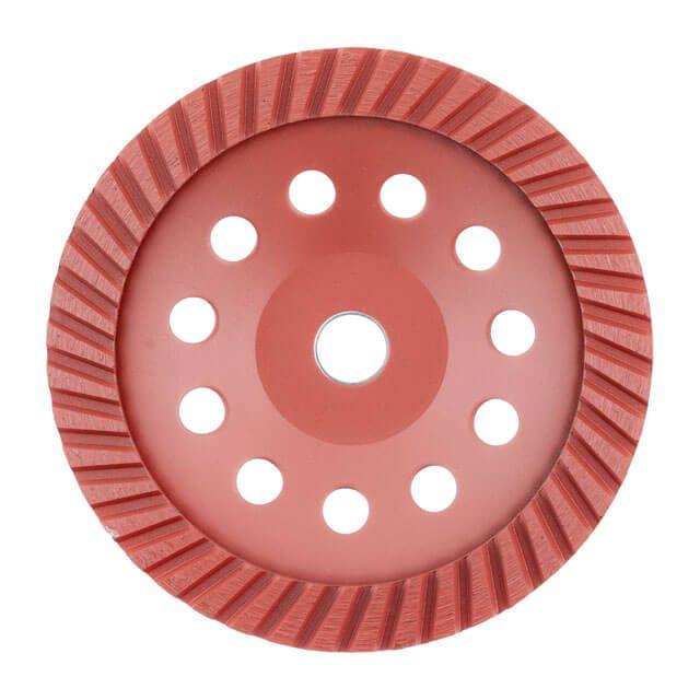 Фреза шліфувальна торцева алмазна Turbo 180 x 22.2мм INTERTOOL CT-6280, фото 1