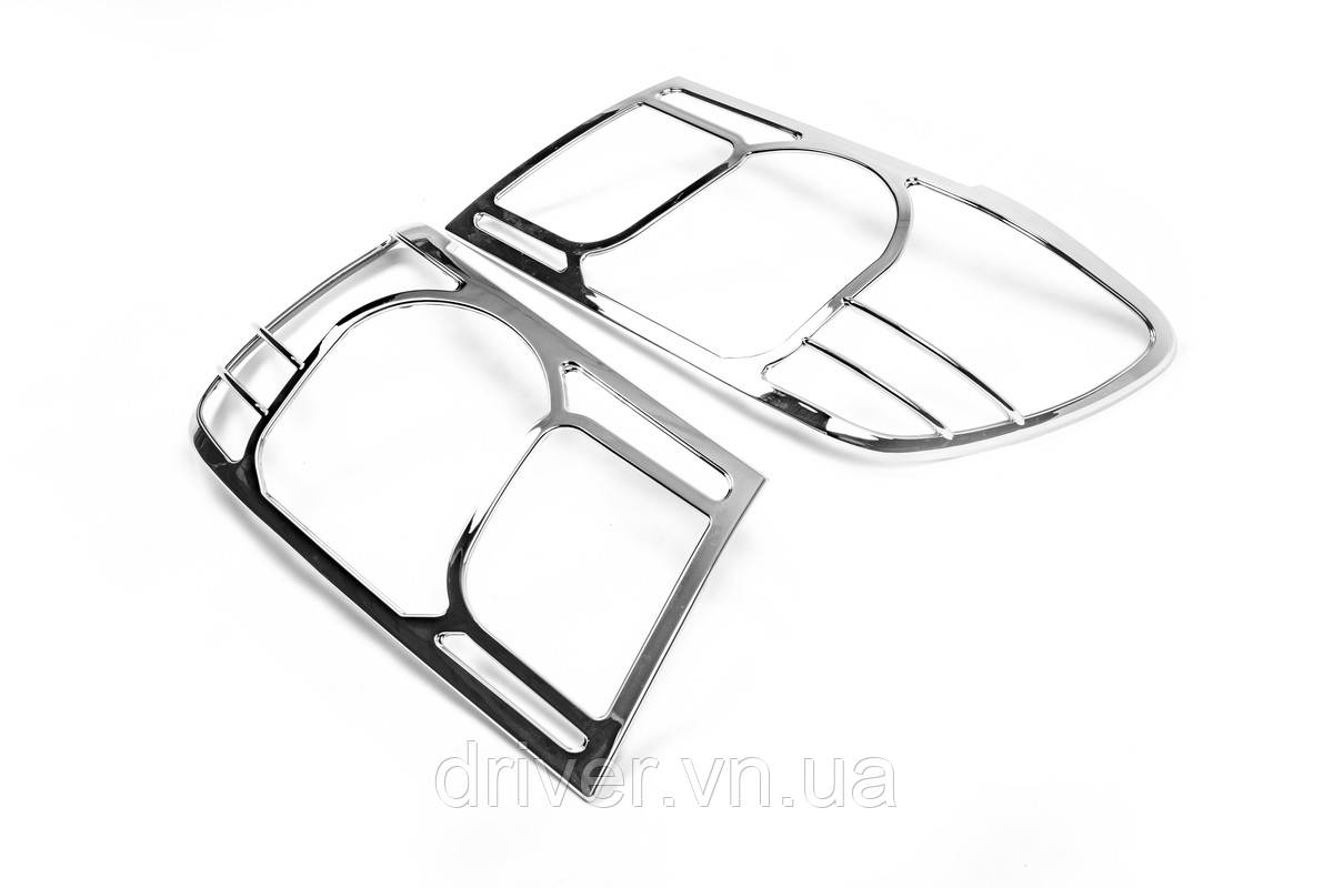 Накладки хромированные на фары (V1) Toyota Land Cruiser 100 1996-2006, Carmos, 6454476, фото 1