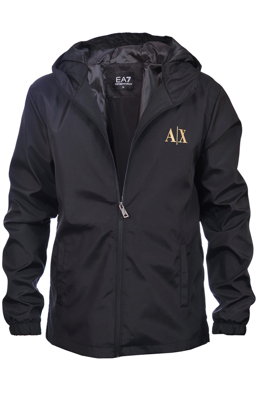 Куртка-вітровка чоловіча Armani 25-AR0303 чорна