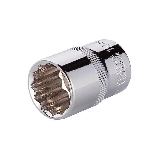 Головка двенадцатигранная 1/2", 19мм INTERTOOL ET-0219
