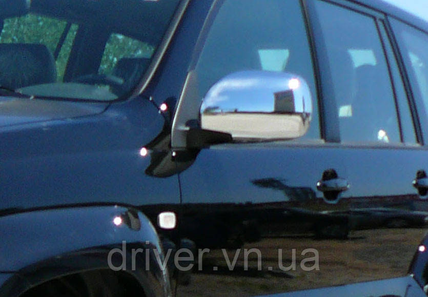 Накладки хромированные на зеркала (2шт) Toyota Prado 120/Lexus GX 2003-2009, Carmos, 6455219, фото 1