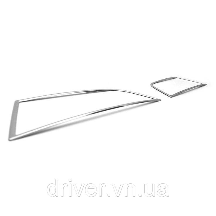 Накладки хромированные на противотуманные фары (2шт) Skoda Octavia 2012-, OmsaLine, 6612103, фото 1