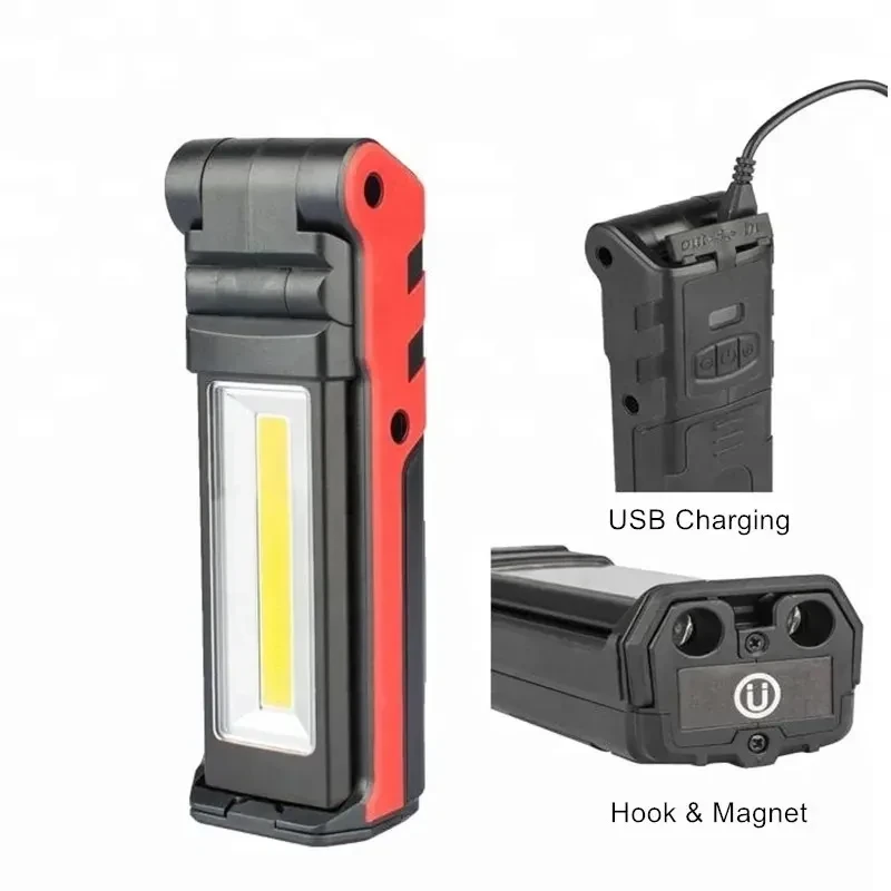 Світлодіодний робочий ліхтарик COB з магнітним гачком Power Bank