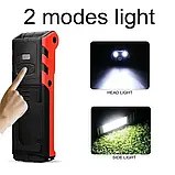 Світлодіодний робочий ліхтарик COB з магнітним гачком Power Bank, фото 3