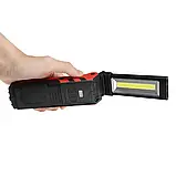 Світлодіодний робочий ліхтарик COB з магнітним гачком Power Bank, фото 10