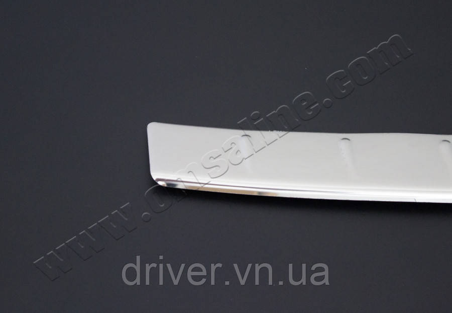 Накладка хромированная на задний бампер (матовый) Skoda Octavia SW 2009-2013, OmsaLine, 6608095T, фото 1