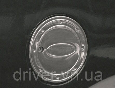 Накладка хромированная на лючок бензобака Ford Connect 2002-2012, Carmos, 6454375, фото 1