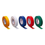 Стрічка ізоляційна, 17 мм * 25 м * 0,15 мм, кольорова (уп. 10 шт) INTERTOOL IT-0029, фото 4