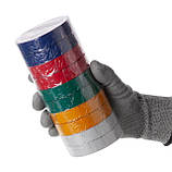 Стрічка ізоляційна, 17 мм * 25 м * 0,15 мм, кольорова (уп. 10 шт) INTERTOOL IT-0029, фото 5