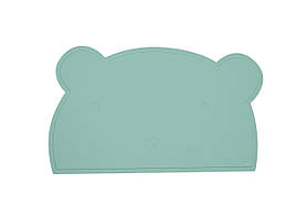 Силіконовий килимок для годування дитини FreeOn Bear, green