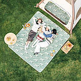 Килимок для пікніка водостійкий Naturehike CNK2350WS010, 145x170 см, зелений з принтом, фото 4