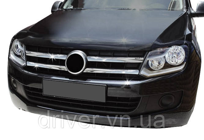 Накладки хромированные на решетку радиатора (4шт) Volkswagen Amarok 2010-, Carmos, 6455957, фото 1