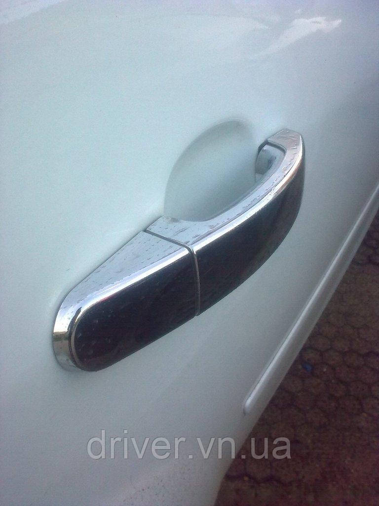 Накладки хромированные на ручки (4шт, с чипом) Ford Focus 2011-/Kuga 2008-/2013-, Carmos, 6458057, фото 1