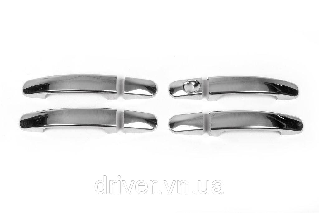 Накладки хромированные на ручки (8шт) Ford Focus 2008-/2011-/C-Max 2010-/Kuga 2008-/2013-/Ranger 2011-,, фото 1