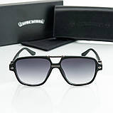 Сонцезахисні брендові чоловічі окуляри Chrome Hearts (38260) gradient, фото 2