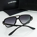 Сонцезахисні брендові чоловічі окуляри Chrome Hearts (38260) gradient, фото 3