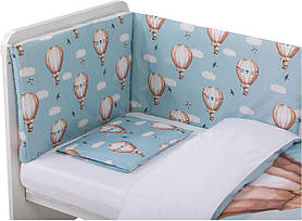 Комплект дитячої постільної білизни Bubaba by FreeON FLYING BUNNY BLUE (6 шт.)