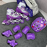 Набір Combo S (28-33) М (35-38), ролики для дітей з регулюванням розміру, роликові ковзани, ролики для дітей, фото 8