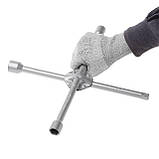 Ключ балонний хрестовий посилений, 14"х355 мм, 16 мм, 17, 19, 22, 1/2" INTERTOOL HT-1602, фото 5