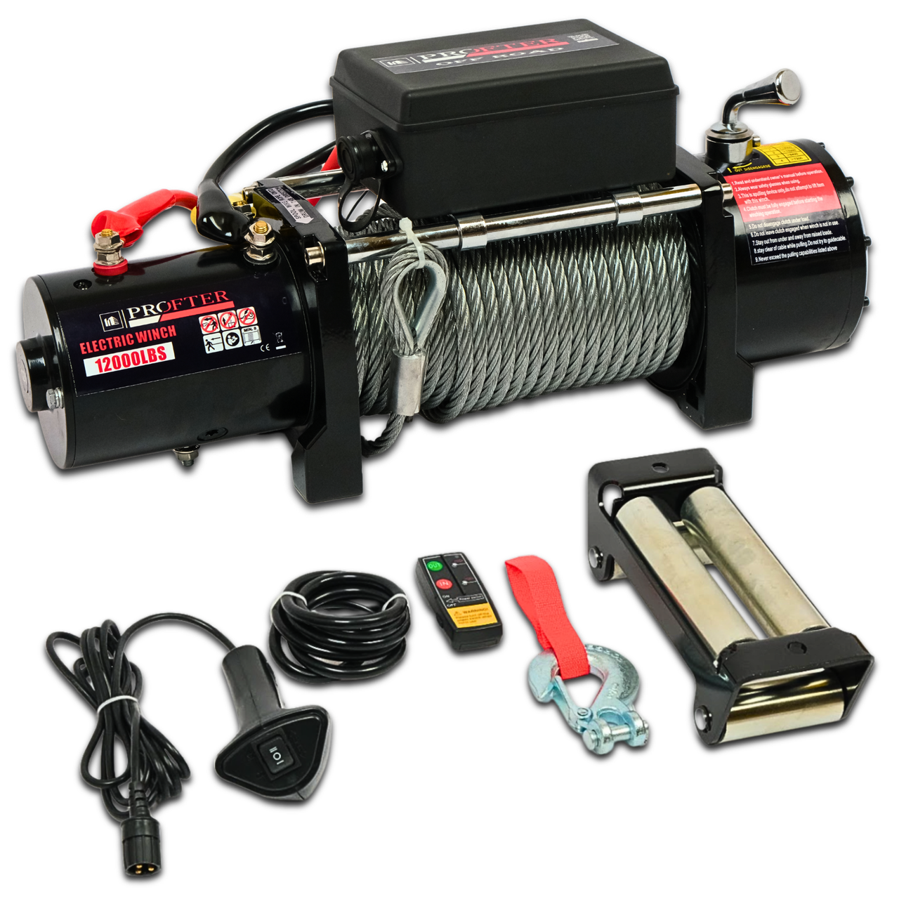Лебідка автомобільна Profter 12000 LBS 12V (5443 кг)