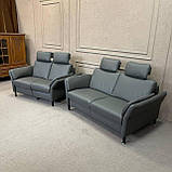 Шкіряний комплект реклайнер Німеччина, фото 2