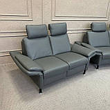 Шкіряний комплект реклайнер Німеччина, фото 6
