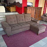 Розкладний диван з нішею коричневого кольору, фото 2