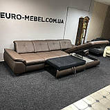 Розкладний шкіряний диван дельфін, фото 6