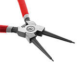 Щипці для зняття стопорных кілець прямі на стискання 180 мм INTERTOOL HT-7011, фото 2