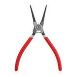 Щипці для зняття стопорных кілець прямі на стискання 180 мм INTERTOOL HT-7011, фото 4