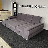 Диван в тканині, кутовий розкладний диван, фото 2