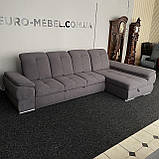Диван в тканині, кутовий розкладний диван, фото 4