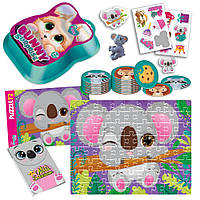 Набір для творчості "Bunny surprise" Vladi Toys (пазли, 50 карток, наклейки, блокнот) VT 8080-12 Темно-рожей