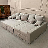 Новий розкладний диван в тканині, фото 2