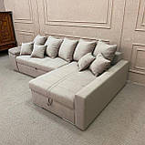 Новий розкладний диван в тканині, фото 3