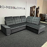 Розкладний диван в тканині, кутовий диван в тканині, фото 3