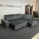 Розкладний диван в тканині, кутовий диван в тканині, фото 4