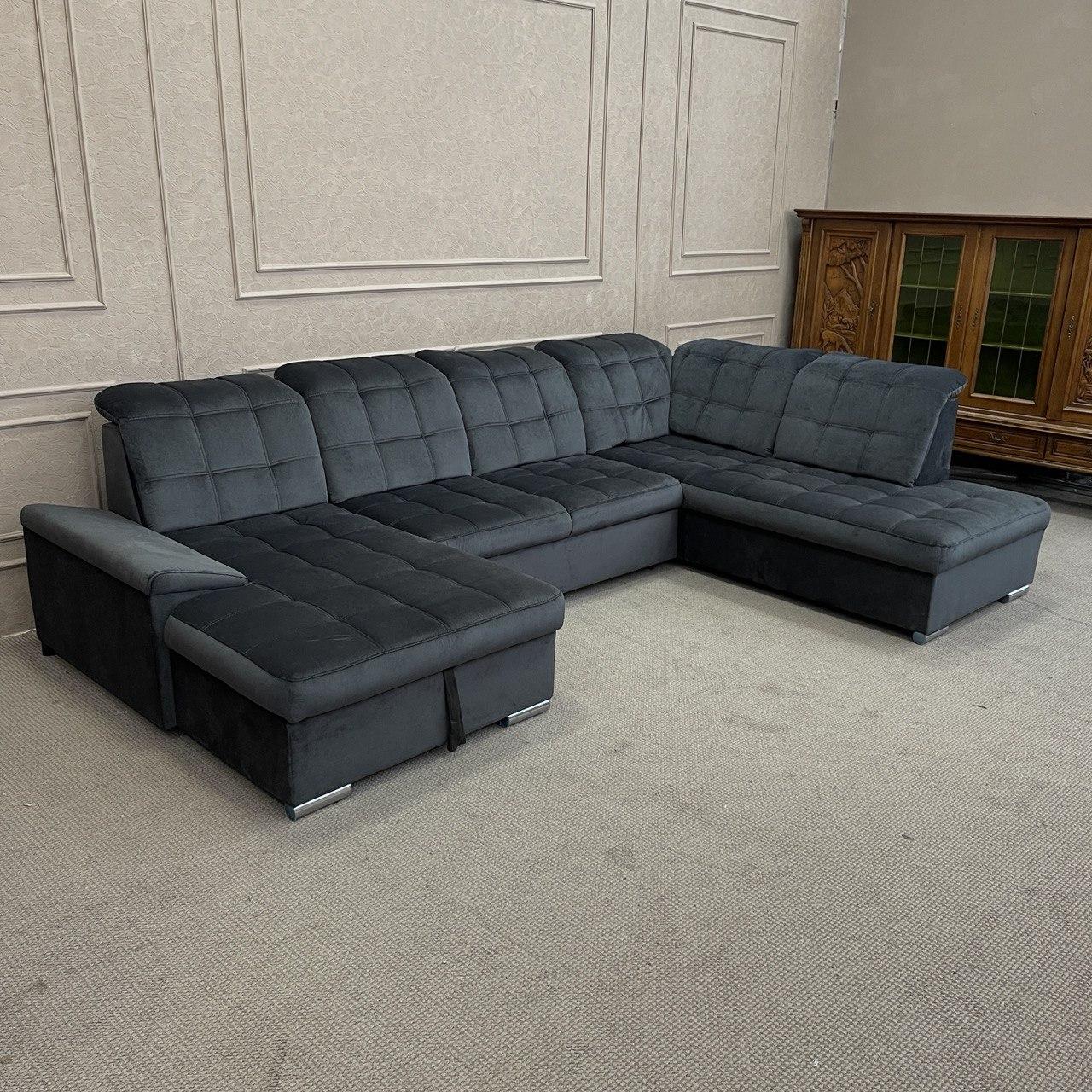 П-подібний диван в тканині, фото 1