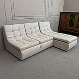 Новий розкладний диван з нішею в тканині купити, фото 2