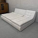 Новий розкладний диван з нішею в тканині купити, фото 6