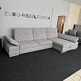 Розкладний диван, кутовий диван в тканині, фото 2
