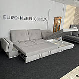 Розкладний диван, кутовий диван в тканині, фото 4
